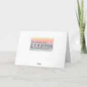 1e papieren bruiloft verjaardag Sunset Beach vrouw Kaart (Achterkant)