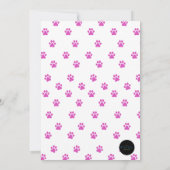 1e PAW-TY! Eerste verjaardag Kaart (Achterkant)