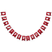 1e Periode Rood Wit Schattige Tamponpatroon Vlaggetjes (Alle)