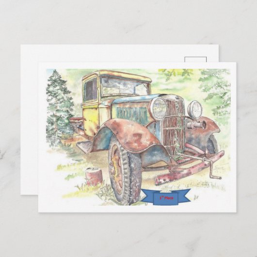 1e plaats briefkaart (Voorkant / Achterkant)