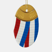 1e plaats Gold Medal Keramisch Ornament (Rechts)