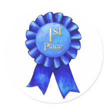 1e plaats lint Stickers