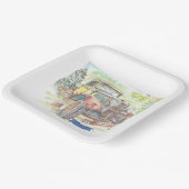 1e plaats papieren bordje (Gebogen)