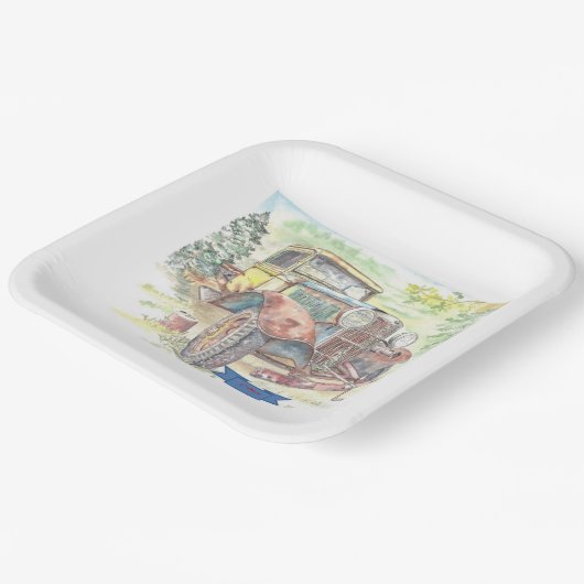 1e plaats papieren bordje (Gebogen)