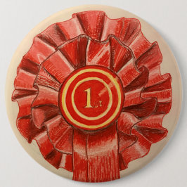 1e plaats rozet reuzenbadge ronde button 6,0 cm