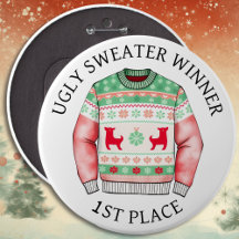 1e plaats Ugly Sweater Winnaar | Grappige kerst