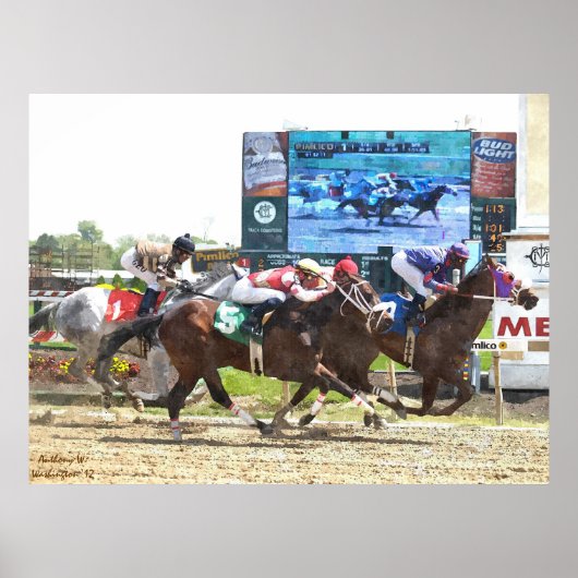 1e Race van het Poster van de Kleur van het Dagwat (Voorkant)