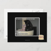 1e regel als ik Ma Bed ga delen Briefkaart (Voorkant / Achterkant)