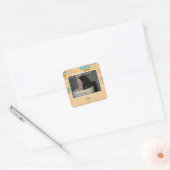 1e regel als ik Ma Bed ga delen Vierkante Sticker (Envelop)