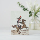 1e regiment van Kuirassiers Briefkaart (Staand voorkant)