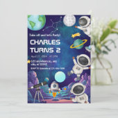 1e reis rond de zon verjaardag jongen kaart (Staand voorkant)