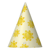 1e reis rond de zon Verjaardag Pet – Yellow Boho Feesthoedjes (Links)