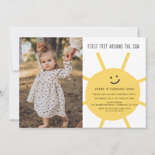 1e reis rond de zondag foto kaart (Voorkant)