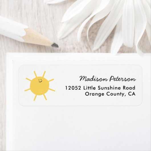 1e reis rond de zonFeest retouradres Etiket (Insitu)