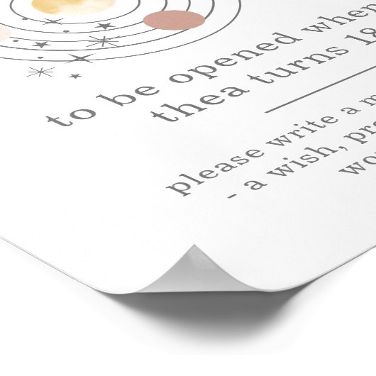 1e reis rond het Poster van de Capsule van de Ruim (Hoek)