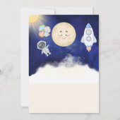 1e reis Waterverf buitenruimte 1e verjaardag jonge Kaart (Achterkant)