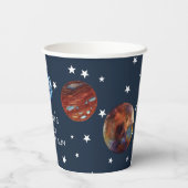 1e reisweg Waterverf buitenruimte Papieren Bekers (Achterkant)