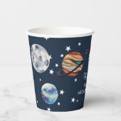 1e reisweg Waterverf buitenruimte Papieren Bekers (Voorkant)