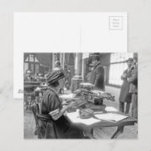 1e rekenmachine wedstrijd 24 april 1921 briefkaart (Voorkant / Achterkant)