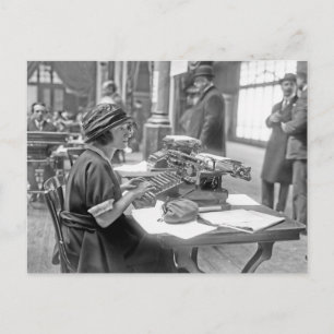 1e rekenmachine wedstrijd 24 april 1921 briefkaart