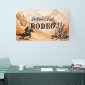 1e Rodeo Cowboy Western Banner voor Eerste Verjaar (Beurs)