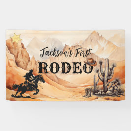 1e Rodeo Cowboy Western Banner voor Eerste Verjaar