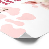 1e Rodeo Roze Verjaardag Poster (Hoek)