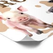 1e Rodeo Verjaardagsjongen Western Poster (Hoek)