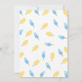 1e Schep Ijsje Thema Uitnodiging Eerste Verjaardag (Achterkant)