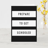 1e schooldag - Bereid je voor om naar school te ga Kaart (Gele Bloem)