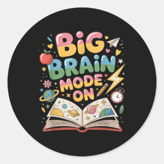 1e schooldag voor jongens, meisjes, studenten. Ter Ronde Sticker