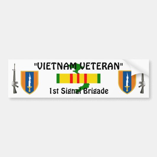 1e Signai Brigade-bumper sticker (Voorkant)