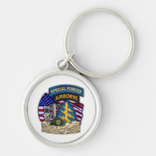 1e Special Forces groep Groene Baretten Sleutelhan Sleutelhanger