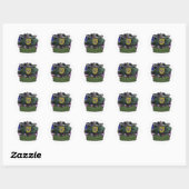 1e Special Forces groep Groene Baretten veteranen  Ronde Sticker (Vel)