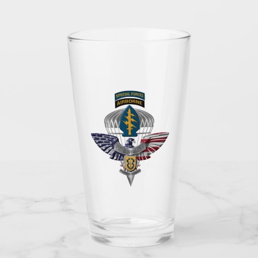 1e Special Forces Group (Airborne) Eagle Glas (Voorkant)