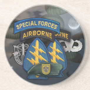 1e Special Forces Veterans NAM Iraq drink Onderzet Zandsteen Onderzetter