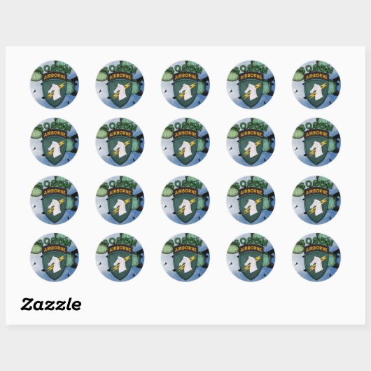 1e Special ops usacapoc commando veteranen socom Ronde Sticker (Vel)