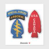 1e speciale dienstmacht speciale strijdkrachten sticker (Vel)