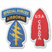 1e speciale dienstmacht speciale strijdkrachten sticker (Voorkant)