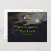 1e speciale groep van de groep son green berets Br Briefkaart (Voorkant / Achterkant)