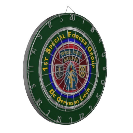 1e speciale groep van de strijdkrachten in de luch dartbord (Voorkant Links)