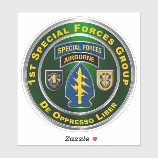 1e speciale groep van de strijdkrachten in de luch sticker (Vel)