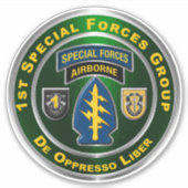 1e speciale groep van de strijdkrachten in de luch sticker (Voorkant)