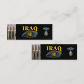 1e speciale groep van de strijdkrachten , irak vet mini visitekaartje (Voorkant / Achterkant)