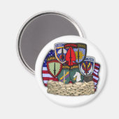 1e speciale operaties commando socom patch Magnet (Voorkant / Achterkant)