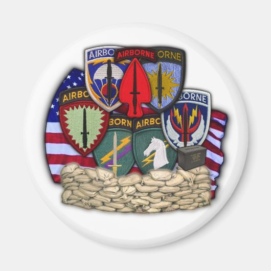 1e speciale operaties commando socom patch Magnet (Voorkant)