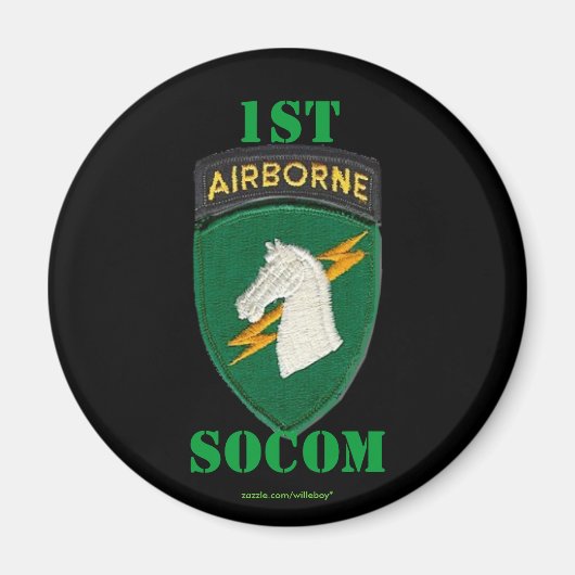 1e speciale operaties commando socom patch Magnet (Voorkant)