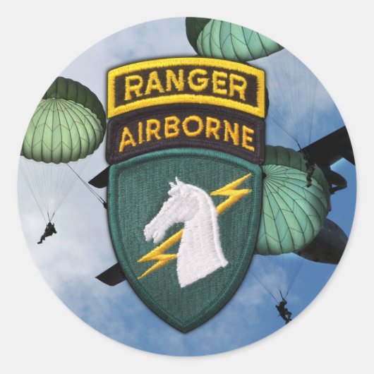 1e Speciale operaties commando veteranen socom Sti Ronde Sticker (Voorkant)