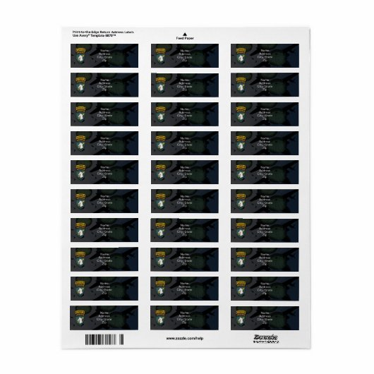 1e speciale ops usacapoc(a) patch etiket (Full Sheet)