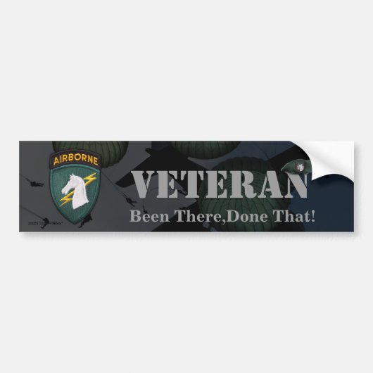 1e speciale ops veteranen vaten patchbumper sticke bumpersticker (Voorkant)